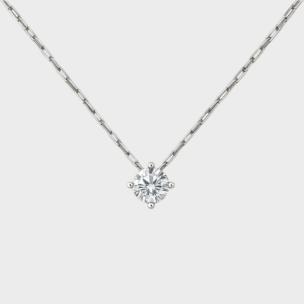 Reinheits Halskette - 925 Sterlingsilber – Exklusiver Schmuck aus 925 Sterling Silber mit brillantem Silberglanz, optional veredelt mit VVS Moissanite Steinen – edel, hautverträglich & anlaufgeschützt