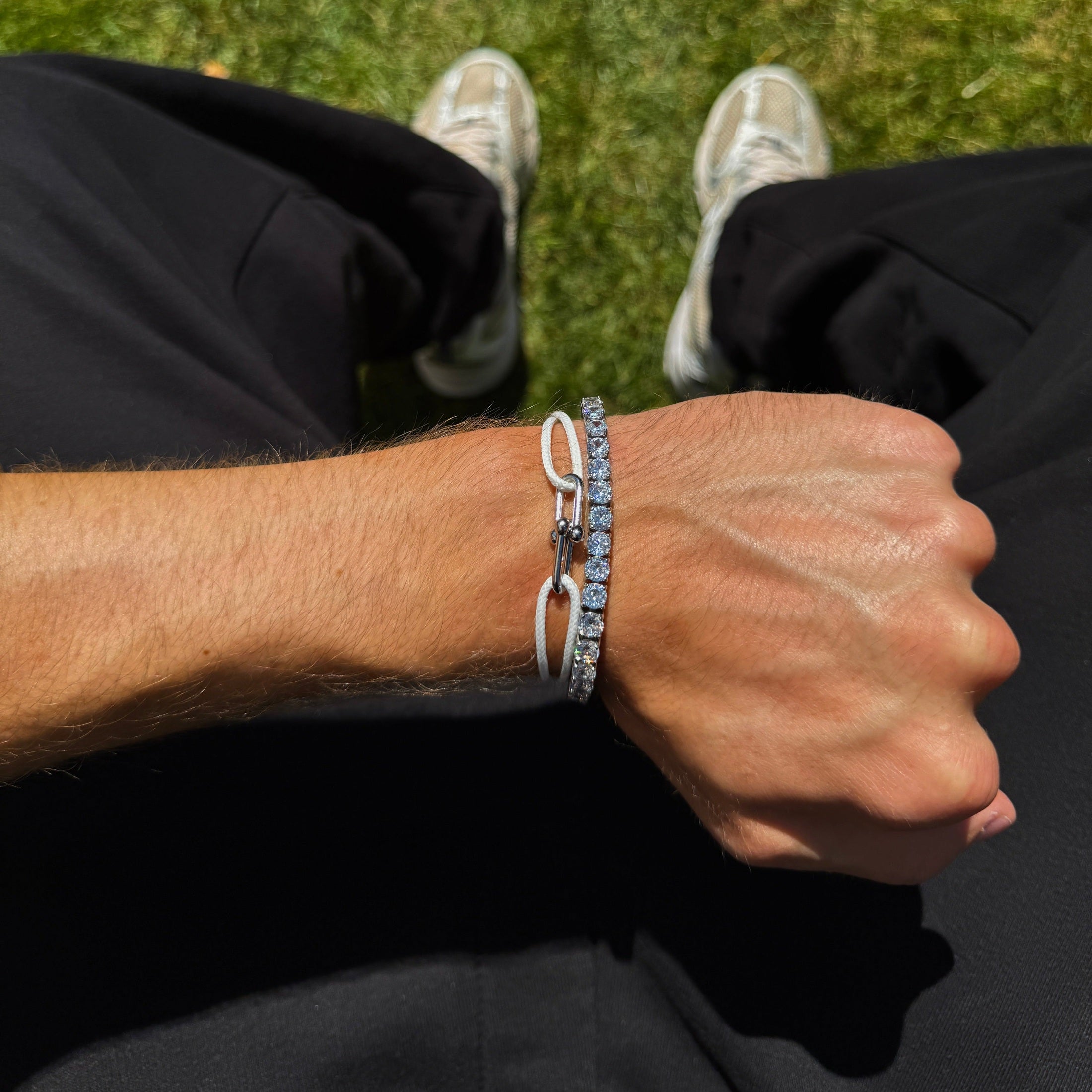 Tennisboy Armband - 5 mm Weissgold