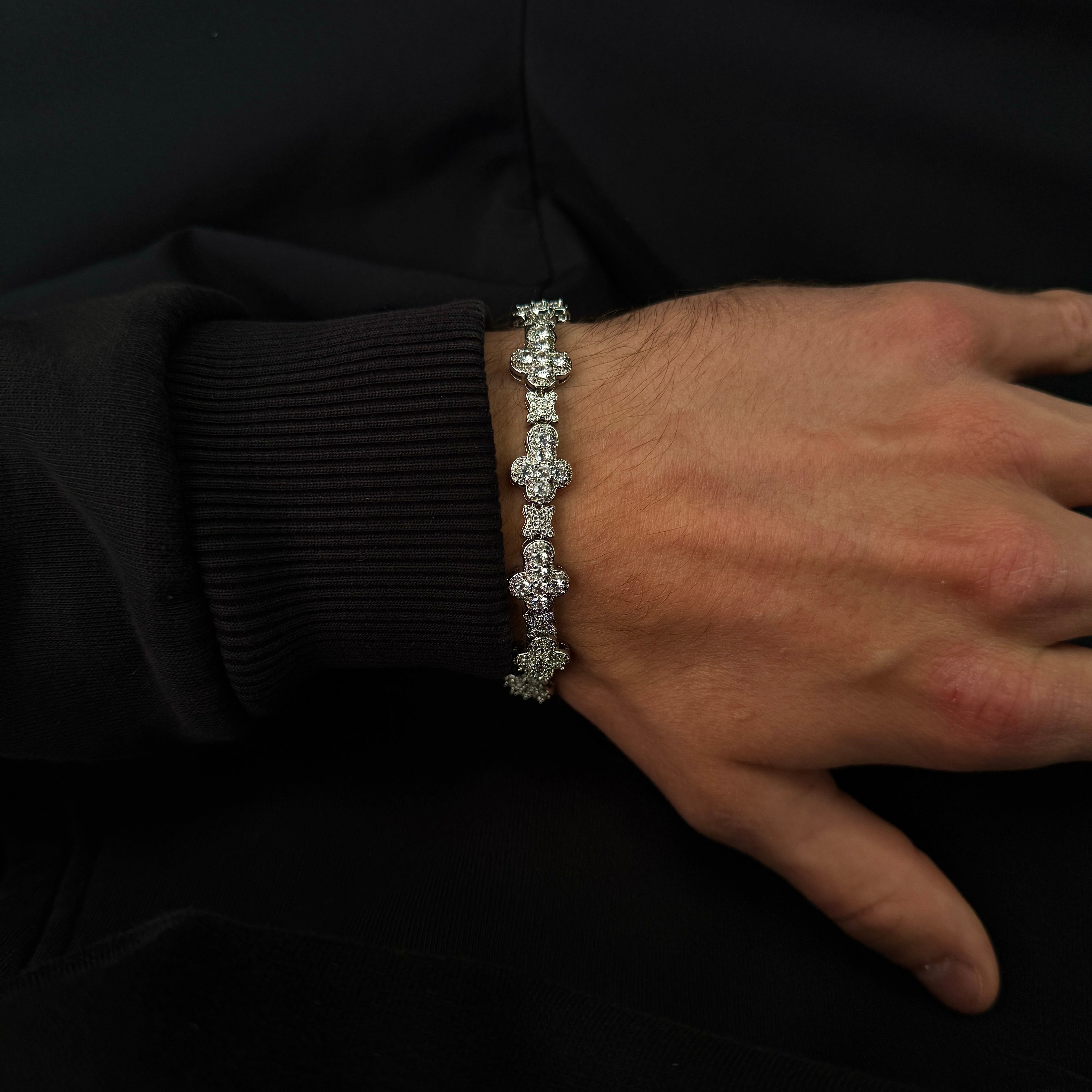 Star Armband - Weissgold