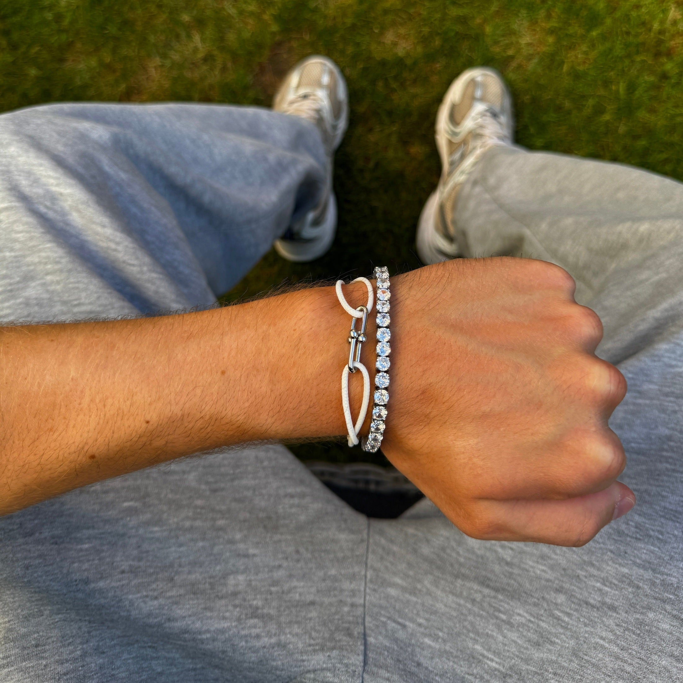 Tennisboy Armband - 5 mm Weissgold