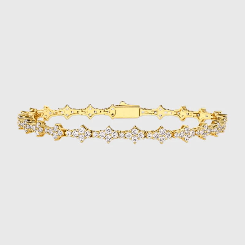 Honeycomb Armband - 3 mm 18K Gold