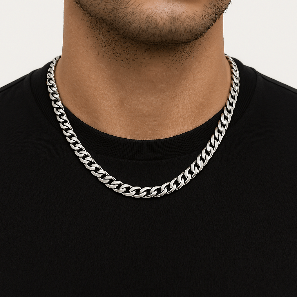 Clean Cubana Kette - 6 mm Silber