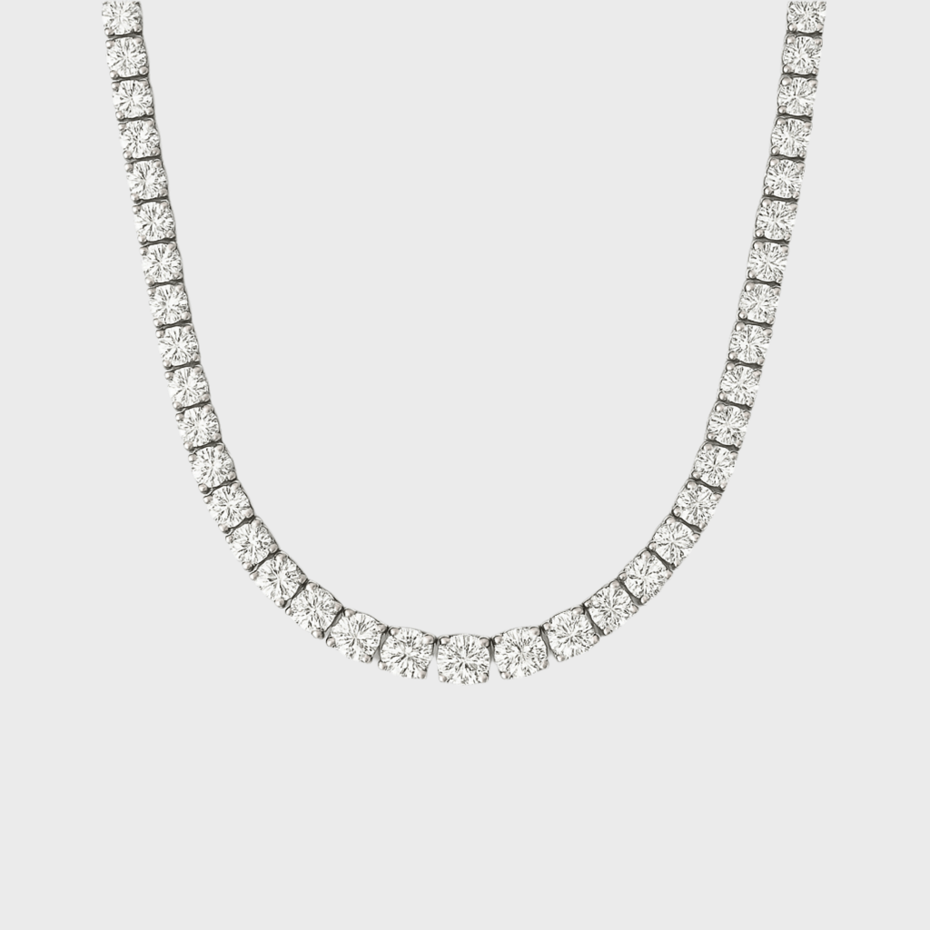 Ice Breaker Kette - 3 mm Weissgold – hochwertiger Unisex Schmuck aus Weißgold mit Zirkonia | wasserfest & langlebig – Velorys