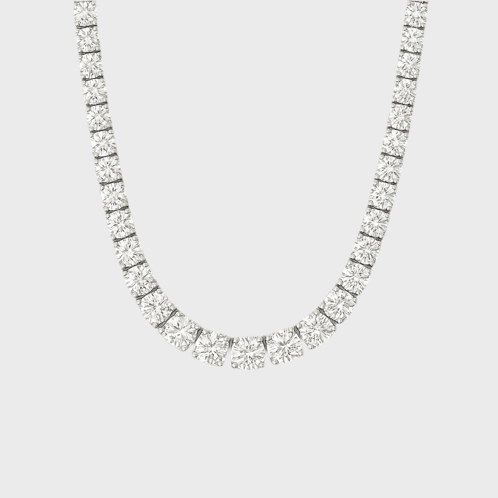 Ice Breaker Kette - 4 mm Weissgold – hochwertiger Unisex Schmuck aus Weißgold mit Zirkonia | wasserfest & langlebig – Velorys