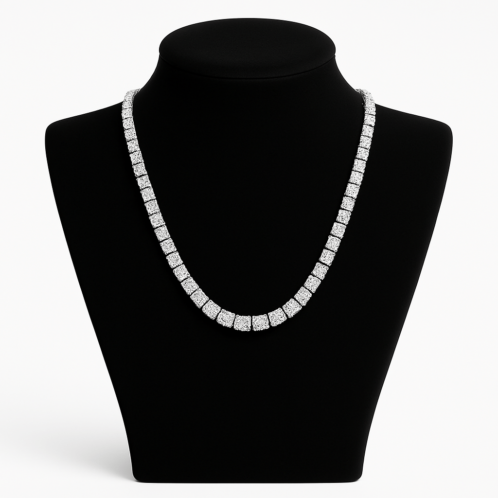 Ice Breaker Kette - 4 mm Weissgold – hochwertiger Unisex Schmuck aus Weißgold mit Zirkonia | wasserfest & langlebig – Velorys