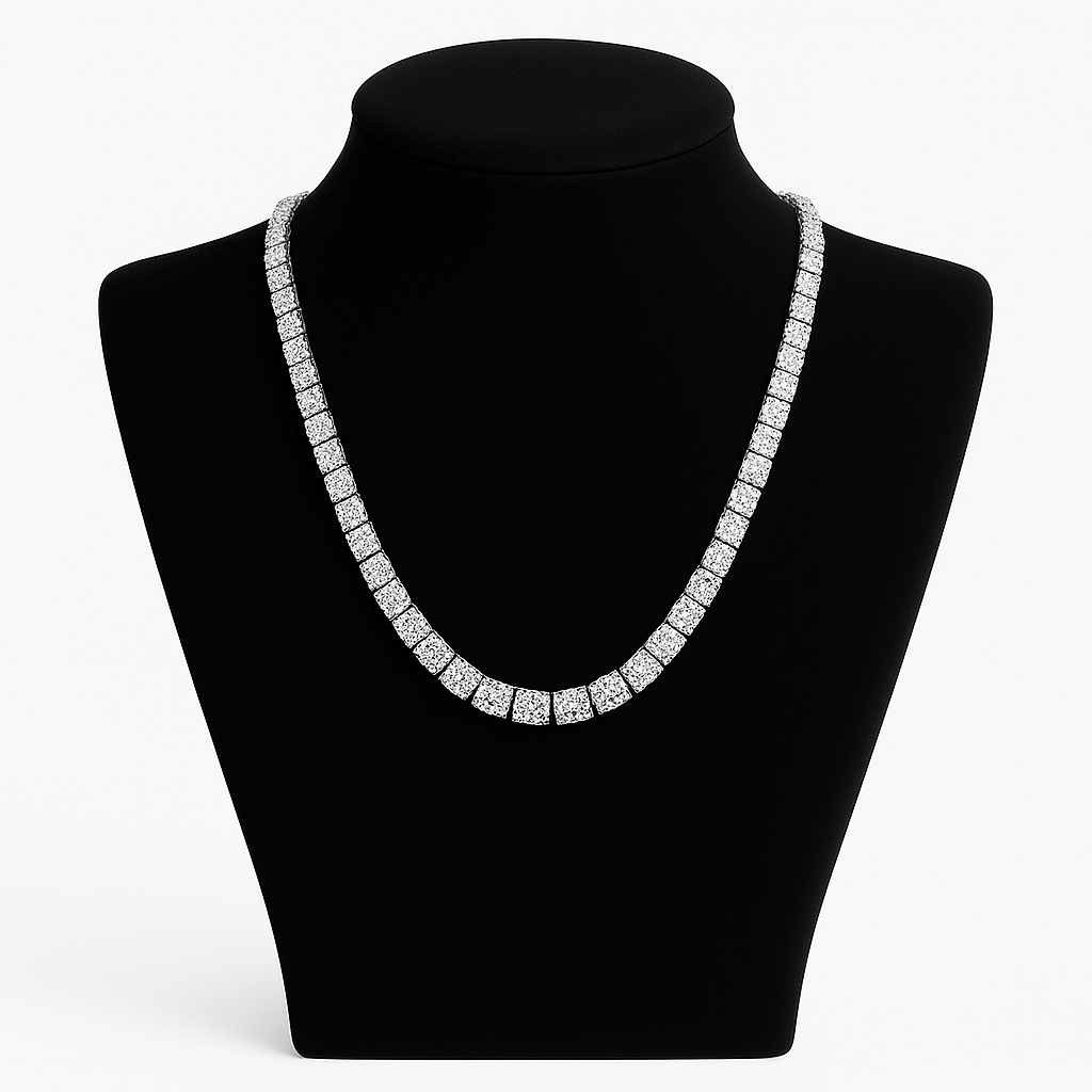 Ice Breaker Kette - 5 mm Weissgold – hochwertiger Unisex Schmuck aus Weißgold mit Zirkonia | wasserfest & langlebig – Velorys