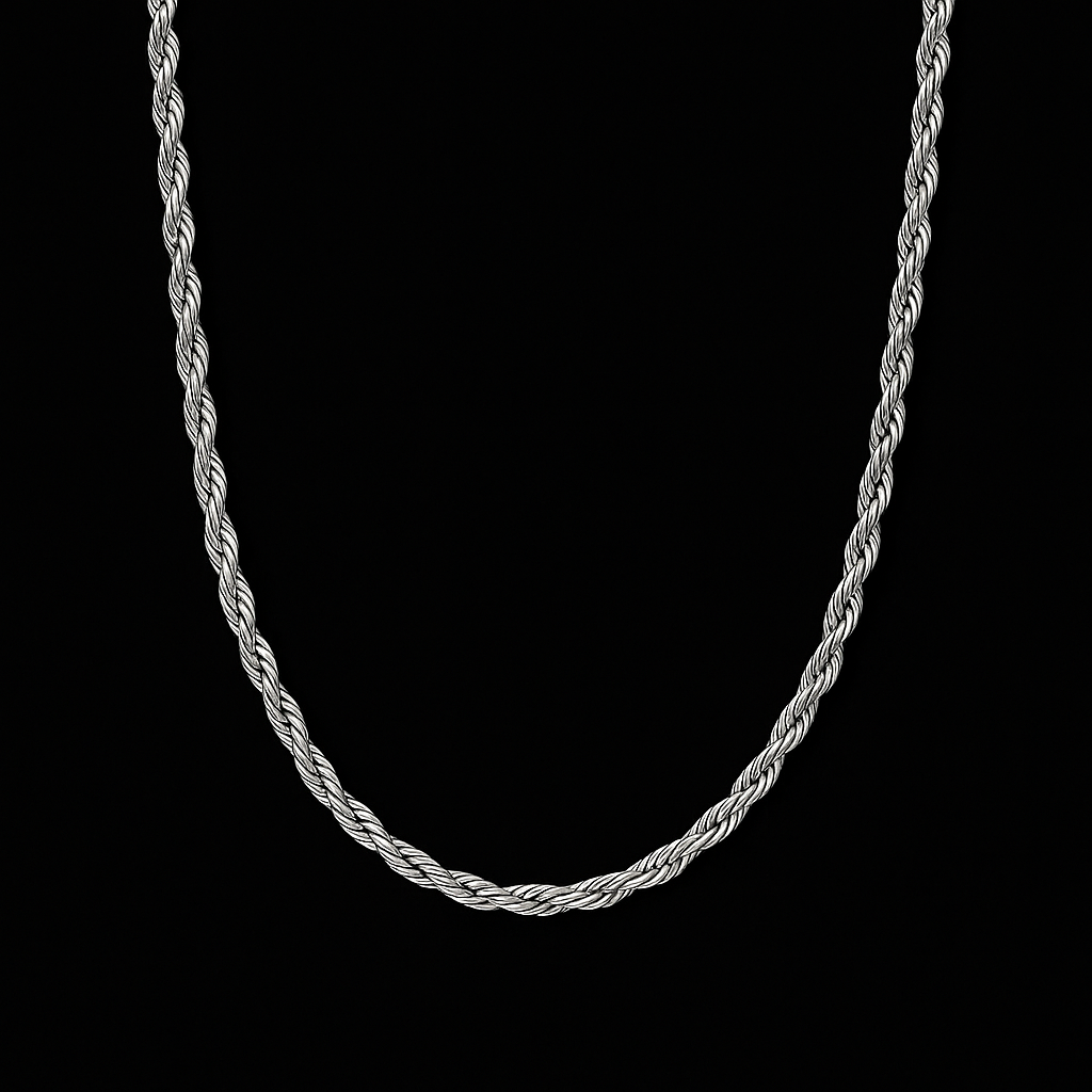 Clean Rope Kette - 3 mm Weissgold