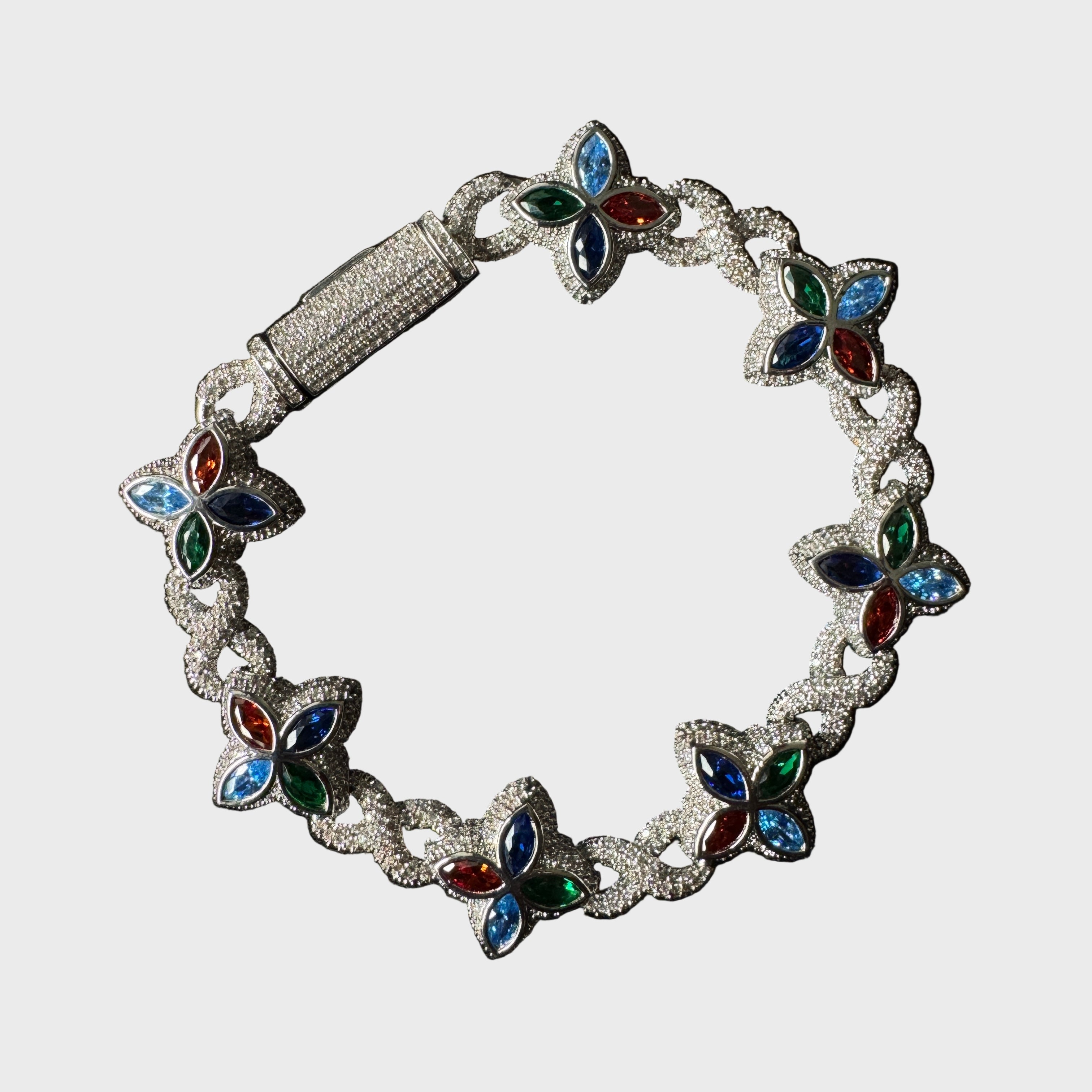 Infinite Clover Armband - Weissgold