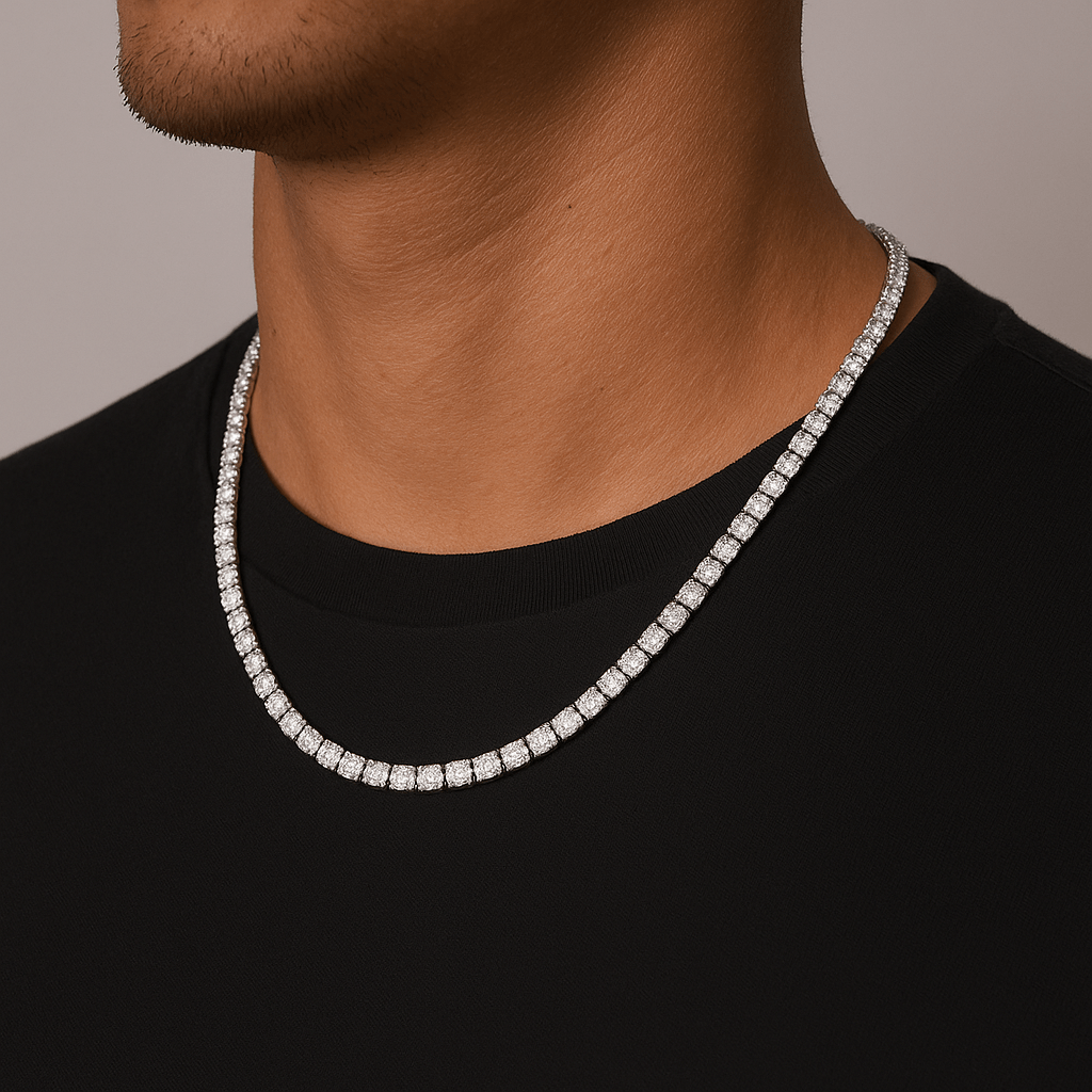 Ice Breaker Kette - 4 mm Weissgold