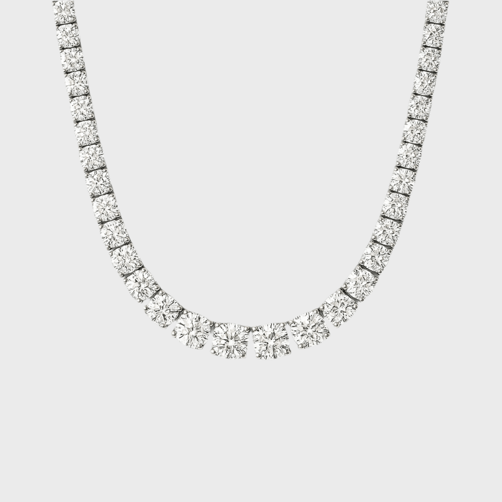 Ice Breaker Kette - 5 mm Weissgold – hochwertiger Unisex Schmuck aus Weißgold mit Zirkonia | wasserfest & langlebig – Velorys