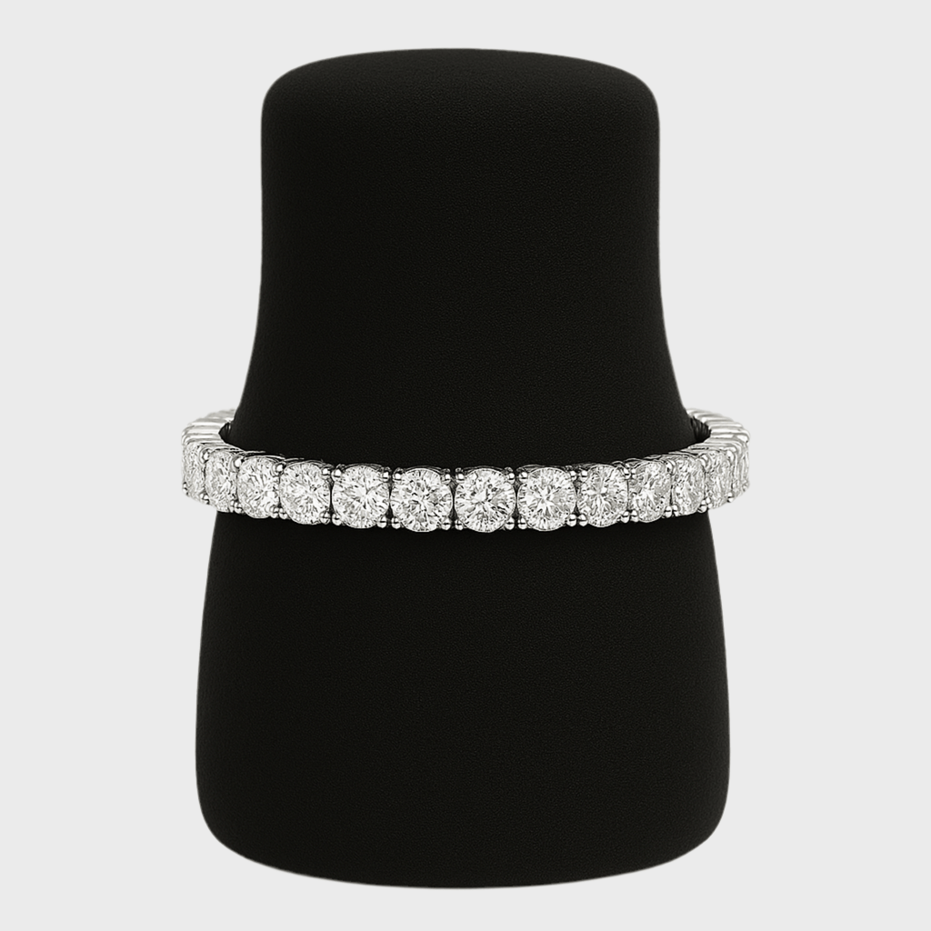 Tennisboy Armband - 5 mm Weissgold – hochwertiger Unisex Schmuck aus Weißgold mit Zirkonia | wasserfest & langlebig – Velorys