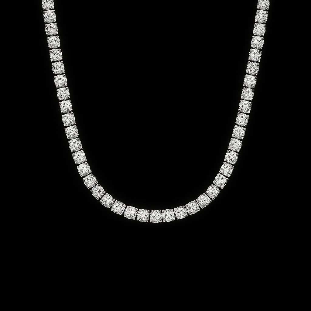 Ice Breaker Kette - 4 mm Weissgold